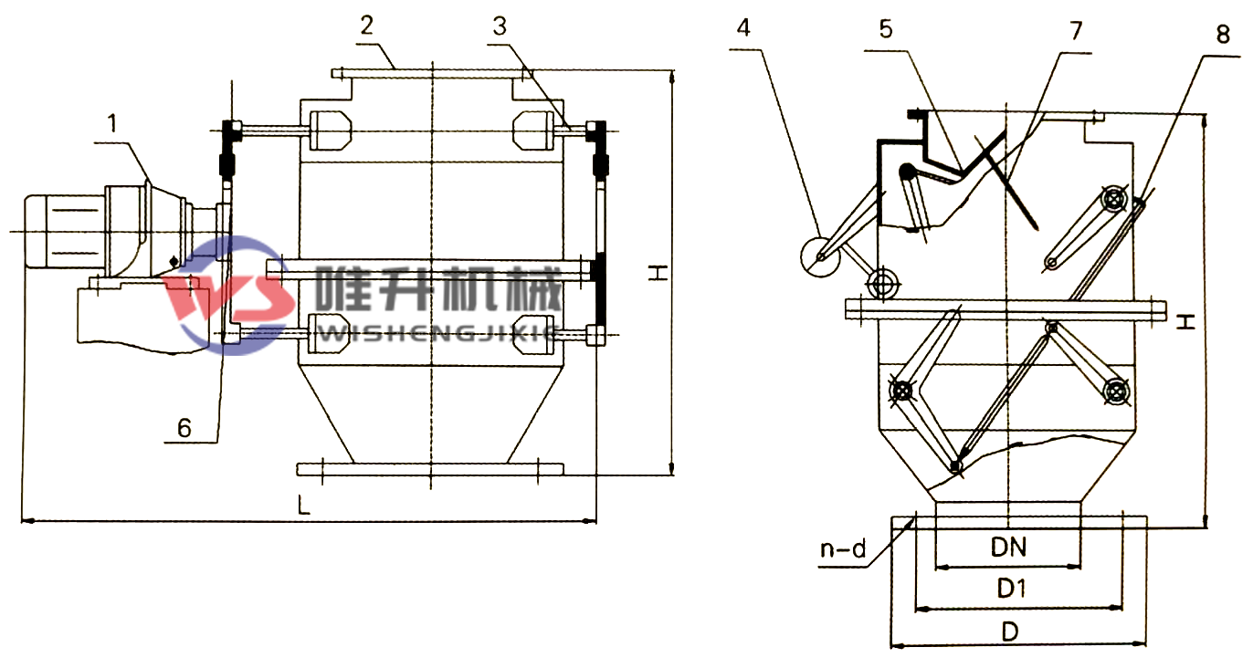 電動雙層雙門鎖風翻板閥 電動雙層雙門鎖風翻板閥